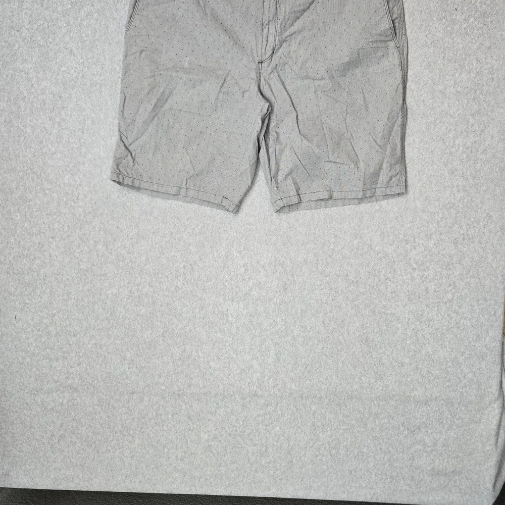 Banana Republic Men Shorts 38 Gray Polka Dot Chino Aiden Short‎ Button 9.5